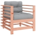Juego de muebles jardín 7 pzas y cojines madera abeto Douglas