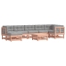 Juego de muebles jardín 8 pzas y cojines madera abeto Douglas