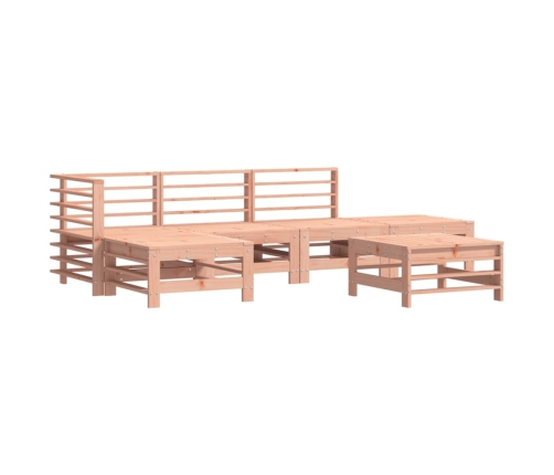Juego de muebles jardín 6 pzas y cojines madera abeto Douglas