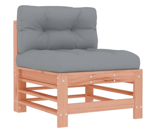 Juego de muebles jardín 6 pzas y cojines madera abeto Douglas
