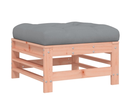Juego de muebles jardín 6 pzas y cojines madera abeto Douglas