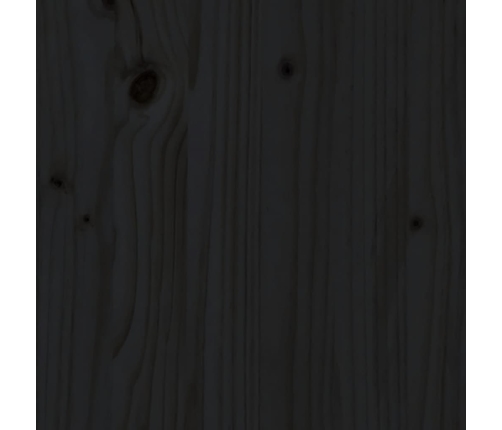 Juego de muebles de jardín 7 pzas y cojines madera maciza negro