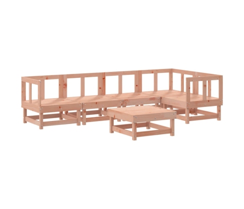 Juego de muebles jardín 6 pzas y cojines madera abeto Douglas
