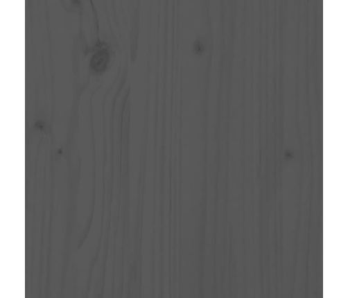 Juego de muebles jardín 5 piezas y cojines madera maciza gris