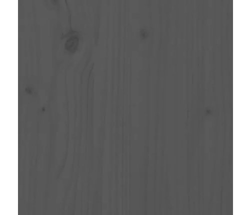 Juego de muebles jardín 5 piezas y cojines madera maciza gris