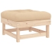 Juego de muebles de jardín 10 piezas y cojines madera maciza