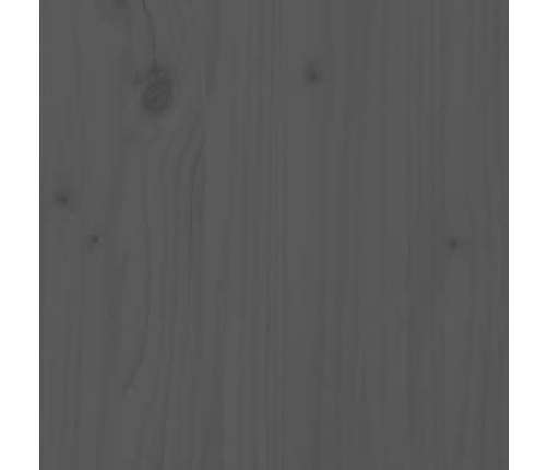 Juego de muebles de jardín 10 pzas y cojines madera maciza gris