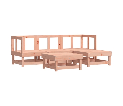 Juego de sofás de jardín 5 pzas madera maciza de abeto Douglas