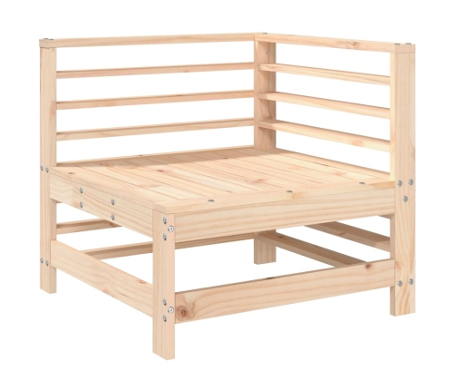 Juego de muebles de jardín 7 piezas madera maciza de pino