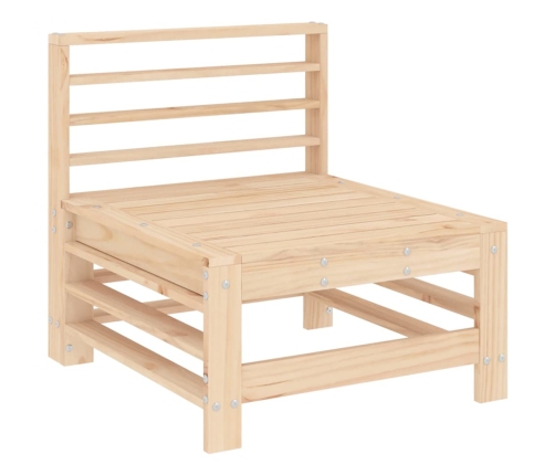 Juego de muebles de jardín 7 piezas madera maciza de pino
