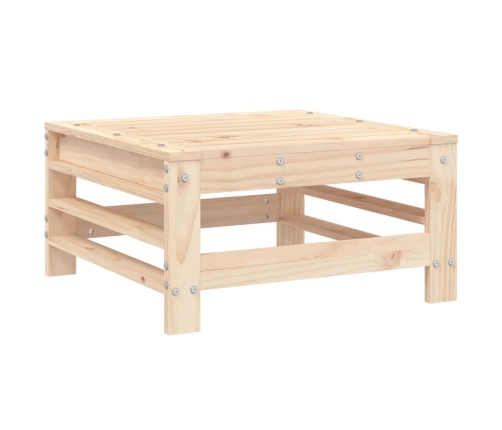 Juego de muebles de jardín 7 piezas madera maciza de pino