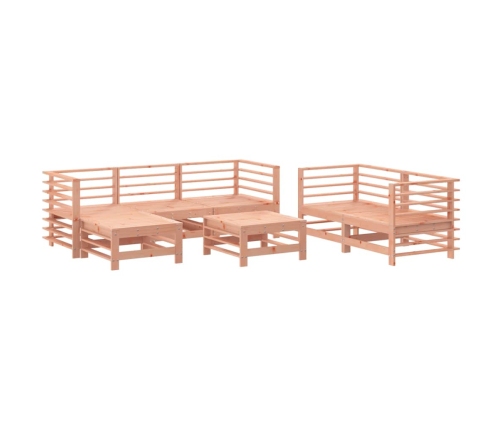 Juego de muebles de jardín 7 pzas madera maciza abeto Douglas