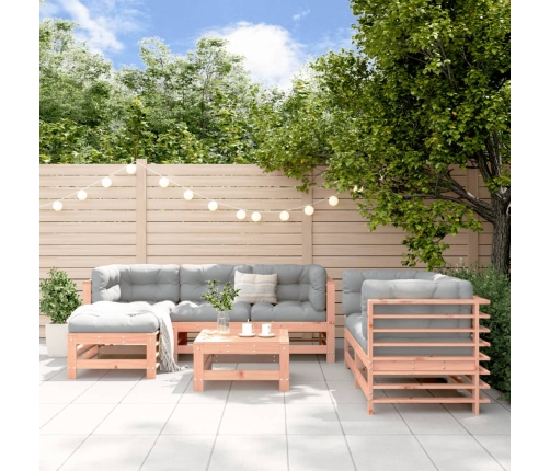 Juego de muebles de jardín 7 pzas madera maciza abeto Douglas