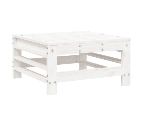 Juego de muebles de jardín 6 piezas madera maciza pino blanco