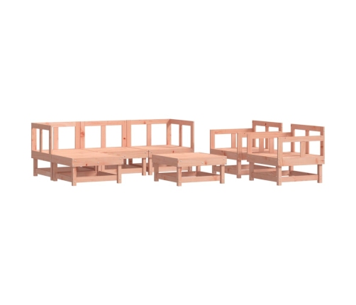 Juego de muebles de jardín 7 pzas madera maciza abeto Douglas