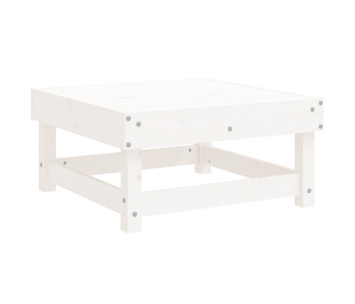 Juego de muebles de jardín 7 pzas madera maciza de pino blanco
