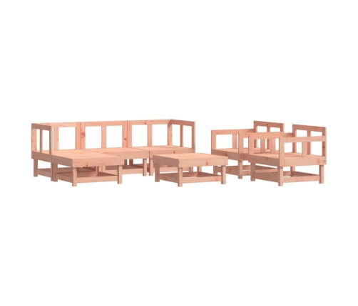 Juego de muebles de jardín 7 pzas madera maciza abeto Douglas