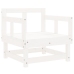 Juego de muebles de jardín 8 piezas madera maciza pino blanco