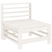 Juego de muebles de jardín 7 pzas madera maciza de pino blanco