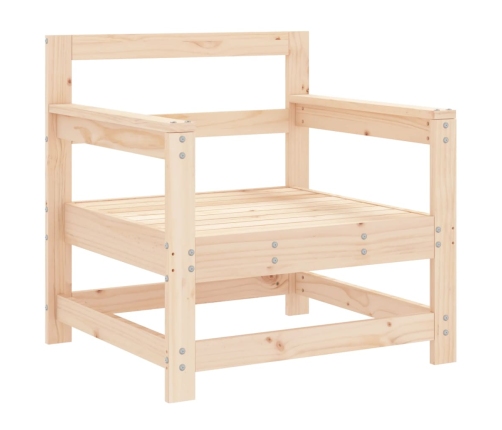 Juego de muebles de jardín 7 piezas madera maciza de pino