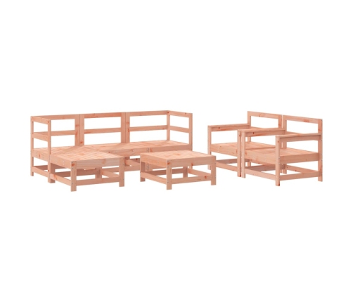 Juego de muebles de jardín 7 pzas madera maciza abeto Douglas