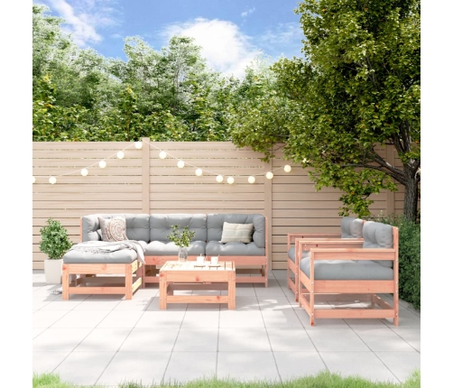 Juego de muebles de jardín 7 pzas madera maciza abeto Douglas