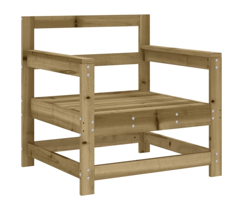 Juego de muebles de jardín 7 pzas madera de pino impregnada
