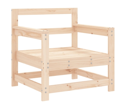 Juego de muebles de jardín 7 piezas madera maciza de pino