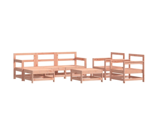 Juego de muebles de jardín 7 pzas madera maciza abeto Douglas