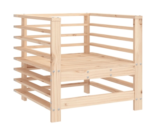 Juego de muebles de jardín 7 piezas madera maciza de pino