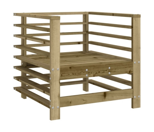 Juego de muebles de jardín 7 pzas madera de pino impregnada