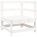 Juego de muebles de jardín 8 piezas madera maciza pino blanco