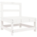 Juego de muebles de jardín 8 piezas madera maciza pino blanco