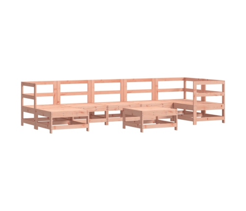 Juego de muebles de jardín 8 pzas madera maciza abeto Douglas
