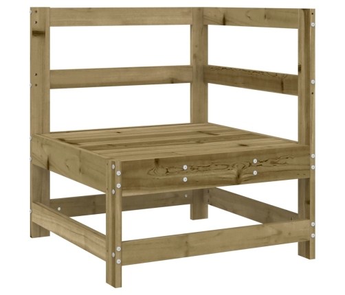 Juego de muebles de jardín 8 pzas madera de pino impregnada