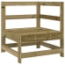 Juego de muebles de jardín 8 pzas madera de pino impregnada
