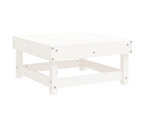 Juego de muebles de jardín 8 piezas madera maciza pino blanco