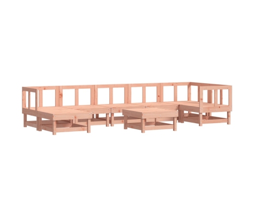 Juego de muebles de jardín 8 pzas madera maciza abeto Douglas