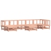 Juego de muebles de jardín 8 pzas madera maciza abeto Douglas