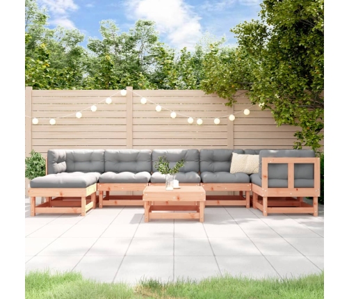 Juego de muebles de jardín 8 pzas madera maciza abeto Douglas