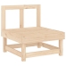 Juego de muebles de jardín 6 piezas madera maciza de pino