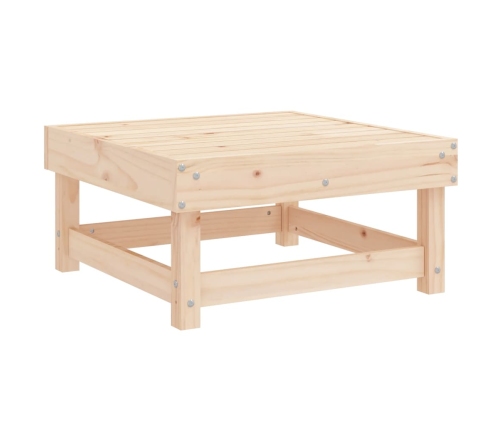 Juego de muebles de jardín 6 piezas madera maciza de pino