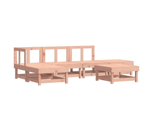Juego de muebles de jardín 6 pzas madera maciza abeto Douglas