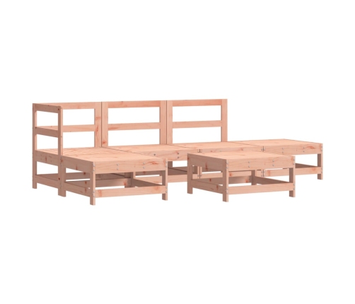 Juego de muebles de jardín 6 pzas madera maciza abeto Douglas