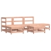 Juego de muebles de jardín 6 pzas madera maciza abeto Douglas