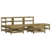 Juego de muebles de jardín 6 pzas madera de pino impregnada