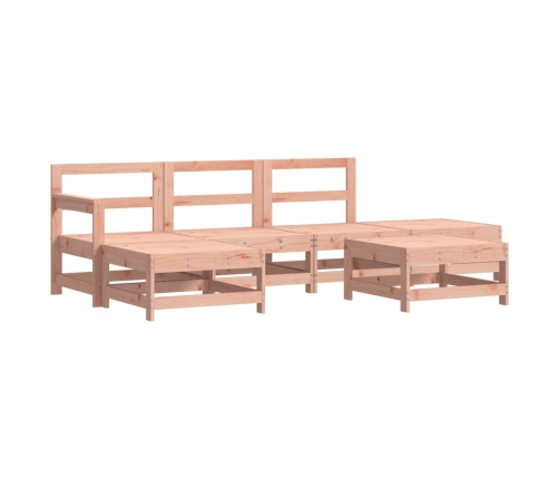 Juego de muebles de jardín 6 pzas madera maciza abeto Douglas