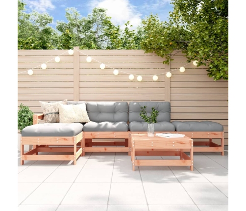 Juego de muebles de jardín 6 pzas madera maciza abeto Douglas