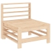 Juego de muebles de jardín 6 piezas madera maciza de pino