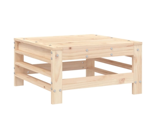 Juego de muebles de jardín 6 piezas madera maciza de pino